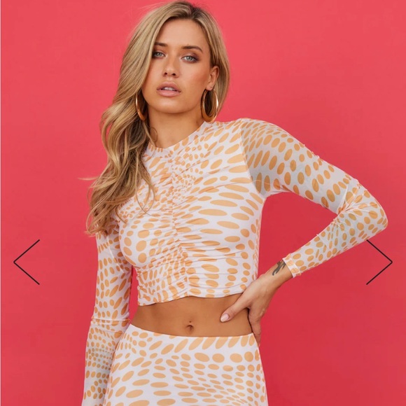 Hello Molly Retro Lover Crop Top Size 4 - Picture 5 of 5